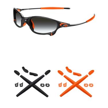 Imagem de Mryok – Kits de reposição para protetores de ouvido para óculos de sol Oakley Juliet – Opções, Orange & Black, One Size