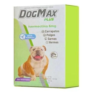 Imagem de DogMax Plus - Ação 4 em 1 - Remédio para pulgas, carrapatos, vermes e sarna 4 Comprimidos 30kg