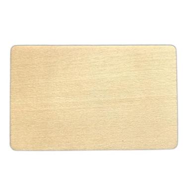 Imagem de Ninja Pop Cartões NFC de madeira – escolha entre cartões NFC ntag213 de madeira real – Inclui carvalho, tília e mais – para gravadores a laser – (madeira de baixo, 5 cartões)