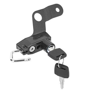 Imagem de Cabide de Trava para Capacete Feito de Liga de Alumínio, Resistente, Fácil de Usar Com Duas Chaves, Adequado para GSX1300R 2008+ (Preto)