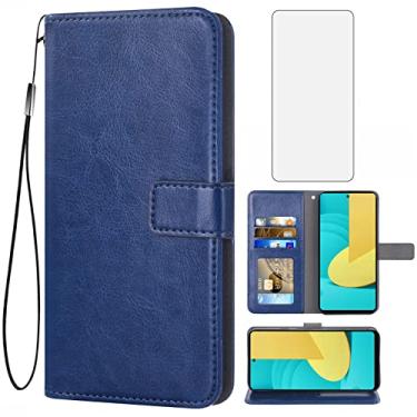 Imagem de Asuwish Compatível com LG Stylo 7 5G Capa carteira de vidro temperado protetor de tela de couro flip suporte suporte acessórios de celular capa de telefone para LGStylo75G Stylo75G Stylus 07 G5 2021