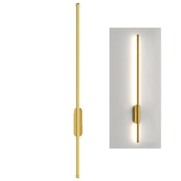 Imagem de Luminaria Arandela LED 3 em 1 Perfil  Slim Luz Indireta Parede Quarto Sala Recepçao Iluminaçao Ambiente Decoraçao Minimalista Residencial Comercial