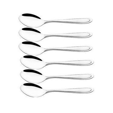 Imagem de Colher De Chá De Inox 6 Unidades 13cm - TOP1002 - DS