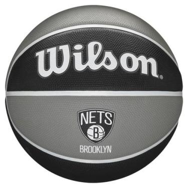 Imagem de Bola De Basquete NBA Team Tribute Brooklyn Nets 7 Wilson, Preto, Cinza