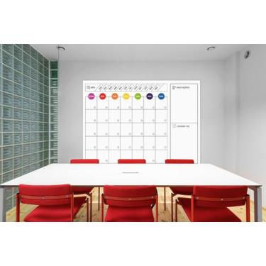 Imagem de Quadro Calendário Permanente Planejamento Mensal Empresarial - intempo