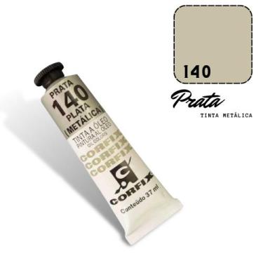 Imagem de Tinta Óleo 37ml Metalica 140 Prata Corfix