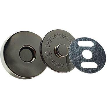 Imagem de Botão Imã 18 mm com Garra 10 unidades - Taiwnan collection , Prata