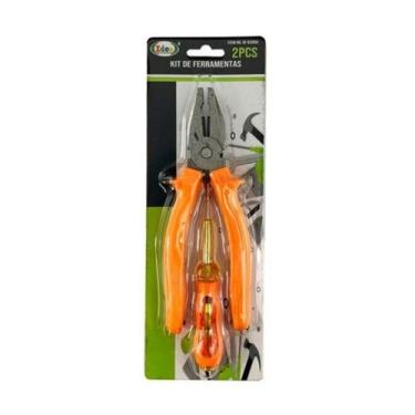 Imagem de Kit Alicate Universal E Jogo Chave Fenda Pronta Entrega - TOOLS