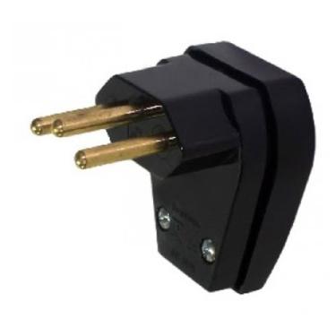 Imagem de Plugue Macho 10A 2P T com Prensa 1066-2 Pezzi, Preto