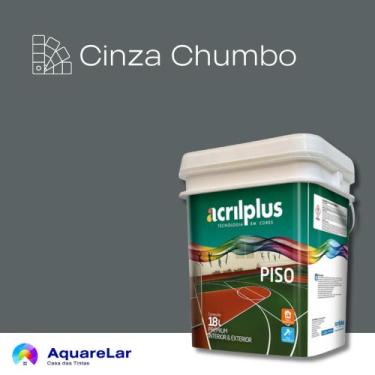 Imagem de Piso Flex Acrilplus Fosco 18L, CINZA CHUMBO