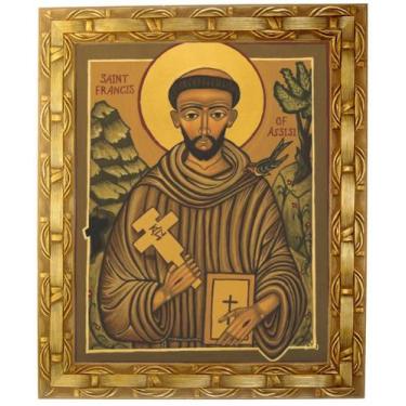 Imagem de Quadro de São Francisco de Assis, Mod. 06, 30x25cm. Angelus