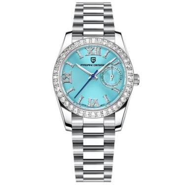 Imagem de Relógio Feminino Mostrador em Numero Romanos com Strass Movimento de Q