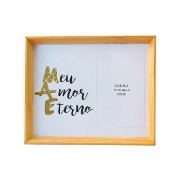 Imagem de Quadro porta retrato mãe estampas sortidas 10x15cm - M.A Rodrigues, E