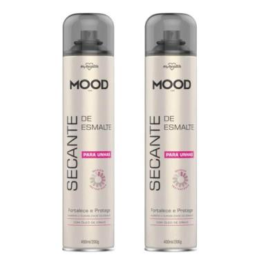 Imagem de Kit 2 spray secador secante de esmalte unha ae mood 400ml mh - Mundial