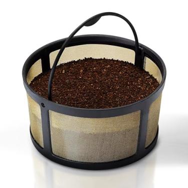Imagem de Cesta de filtro reutilizável de 8 a 12 xícaras com fundo de tela para Keurig K-Duo Essentials e K Duo Brewers Machine - Substituição permanente de filtro para filtros Mr Coffee Gold Basket-Style 1