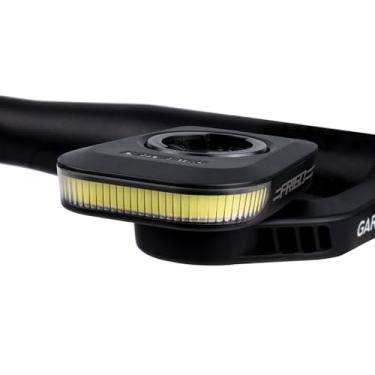 Imagem de RAVEMEN FR160 compatível com computador GPS de ciclismo Garmin, à prova d'água IPX6, luz auxiliar frontal de bicicleta com flash de aviso de visibilidade lateral, 6 modos de luz para ser visto