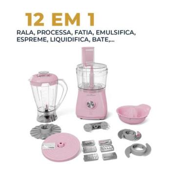 Imagem de Multiprocessador Rosa Britânia 12 em 1 1000W 127v - BRITANIA, 110V