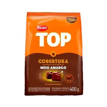 Imagem de Cobertura em Gotas Meio Amargo - Top - 400g - 1 unidade - Harald - Riz