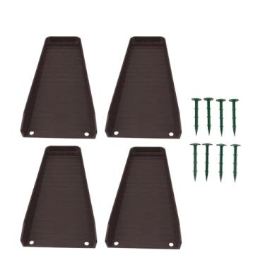 Imagem de Bloco de Respingo de Calha, Extensões de Calha para Drenagem de água, Bloco de Respingo de Calha de Chuva Extensões de Calha Extensor de Calha Fixável (BROWN)