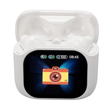 Imagem de Fones de Ouvido Sem Fio Bluetooth Controle de Tela Colorida Com Cancelamento de Ruído Som Estéreo Fones de Ouvido Bluetooth para Smartphone Laptop