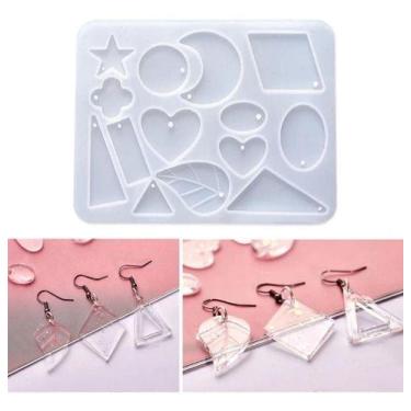 Imagem de Molde De Silicone Para Resinas Lua/estrela/brinco/pingente - oem