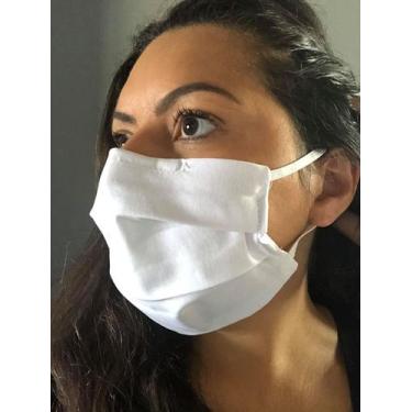 Imagem de 10 Mascaras de tricoline 100% Algodão, camada dupla com modelador de N