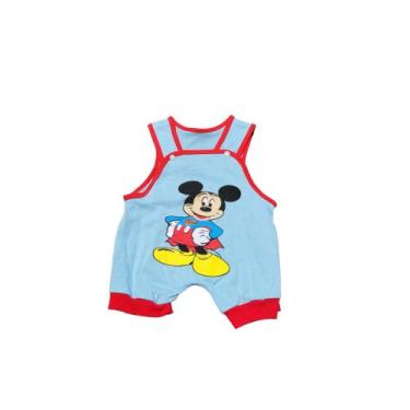 Imagem de Jardineira / macacão para bebe recém nascido 100% algodão tamanho 0 a 