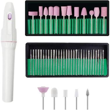 Imagem de Kit Profissional de Manicure, Conjunto  Elétrico de Manicure A PILHA +