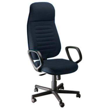Imagem de Cadeira Presidente com Espaldar Alto Linha Blenda Azul - Design Office