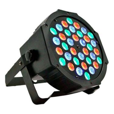 Imagem de Canhão Refletor Rgb 18/36 Leds 1w Par 64 Slim Strobo Balada - oem
