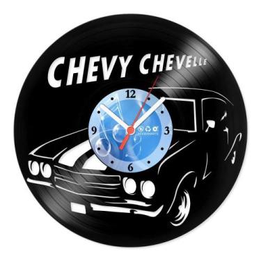 Imagem de Relógio De Parede Disco Vinil Carros - Chevy Chevelle - VCA-008 - Mode