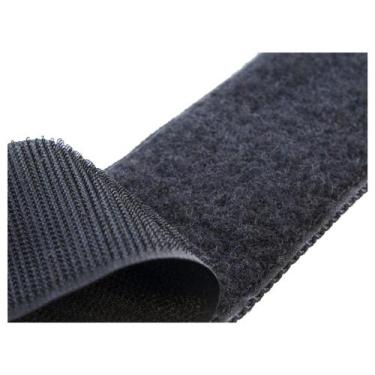 Imagem de Fecho de contato tiras autocolantes 50mm preto - peça c/ 2 metro - hoo