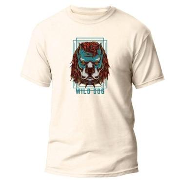 Imagem de Camiseta Algodão Premium Estampa Digital Cão Bravo Cuidado - NoBrand, 