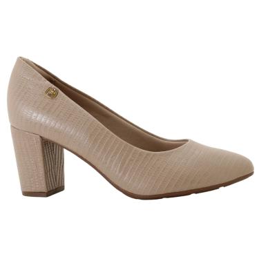 Imagem de Sapato Scarpin Feminino Salto Bloco Lezard Modare Ref:7377.105