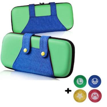Imagem de Case Compatível Com Nintendo Switch Bolsa Estojo Com 4  Grips - 123Gam