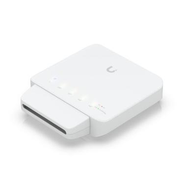 Imagem de Switch 5 Portas Ubiquiti UniFi - 5 Portas Gigabit - PoE/PoE+ - 46W - Interno e externo - USW-Flex