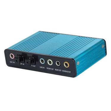 Imagem de Placa de som externa 5.1 usb optica spdif 6ch - MAGNUS