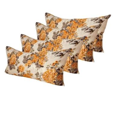 Imagem de Kit 4 Almofadas Decorativas Retangular Sued Jacquard Cheias - INGRID B