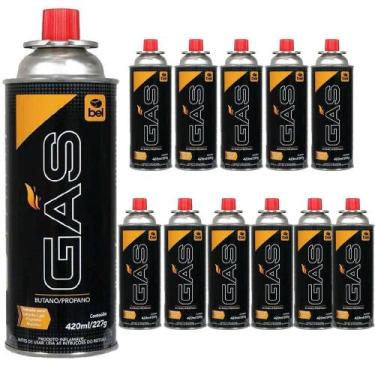 Imagem de Cartucho Refil de Gás Butano Propano 227g 410ml 12 unidades BEL - BELF