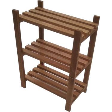 Imagem de Estante Modular 3 Prateleiras Madeira Maciça 65x50x29 cm Pintada NeonX