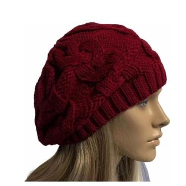 Imagem de Boina Trança Gorro Touca Toca Inverno Feminina Várias Cores  - PIETRIX