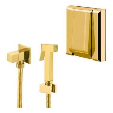 Imagem de  Valvula Hydra Dourado Deca Docol Metal  + Ducha Higiênica  - Be Cazza