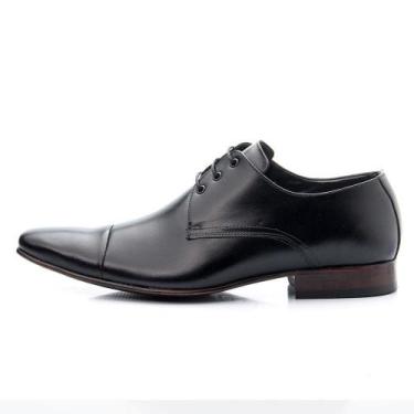 Imagem de Sapato Social Masculino Pierrô modelo Italiano de amarrar couro legíti