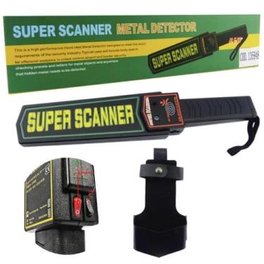 Imagem de Detector Profissional Metais Portátil Scanner Preto Vibração - LIPPIN