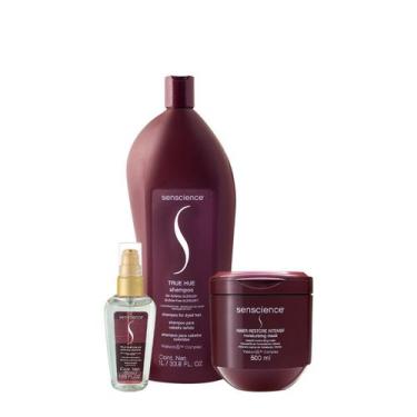 Imagem de Kit Senscience True Hue Intensif Shampoo Máscara Sérum (3 produtos)
