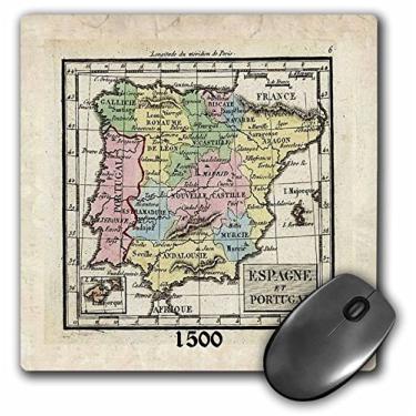 Imagem de 3dRose Mouse pad LLC 20 x 20 x 0,65 cm 1500s mapa de Portugal (mp_56880_1)