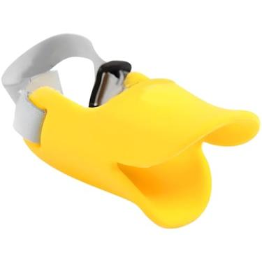 Imagem de NACOCO Capas para Boca de Cachorro Em Formato de Boca de Pato Anti-Mordida, Máscaras para Focinho Anti-Chamadas, Conjunto para Boca de Animal de Estimação À Prova de Mordidas (Amarelo, M)
