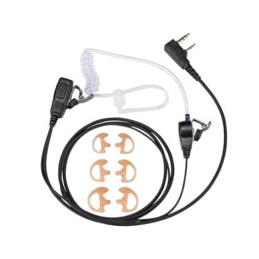 Imagem de Fone de ouvido AirSN de 2 pinos/fone de ouvido para rádio Walkie Talkie Baofeng com som transparente PTT MIC&tubo acústico macio e confortável para UV-5R BF-F8HP BF-888S, Kenwood TK3230 Rádio bidirecional