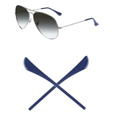 Imagem de Mryok Meias de substituição para óculos de sol Ray-Ban Aviator RB3025 55 mm/58 mm/62 mm/RB3362 59 mm - Azul escuro