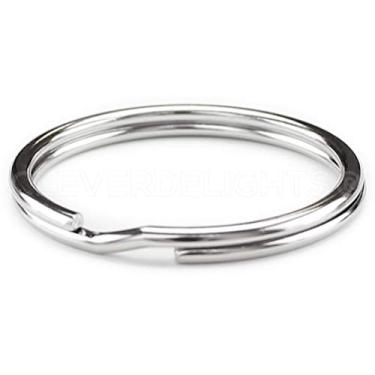 Imagem de Pacote com 250 – Argolas de chave grandes CleverDelights de 1 3/16" – Anéis de chave divididos de 30 mm – Conector de chaveiro forte – 30 mm